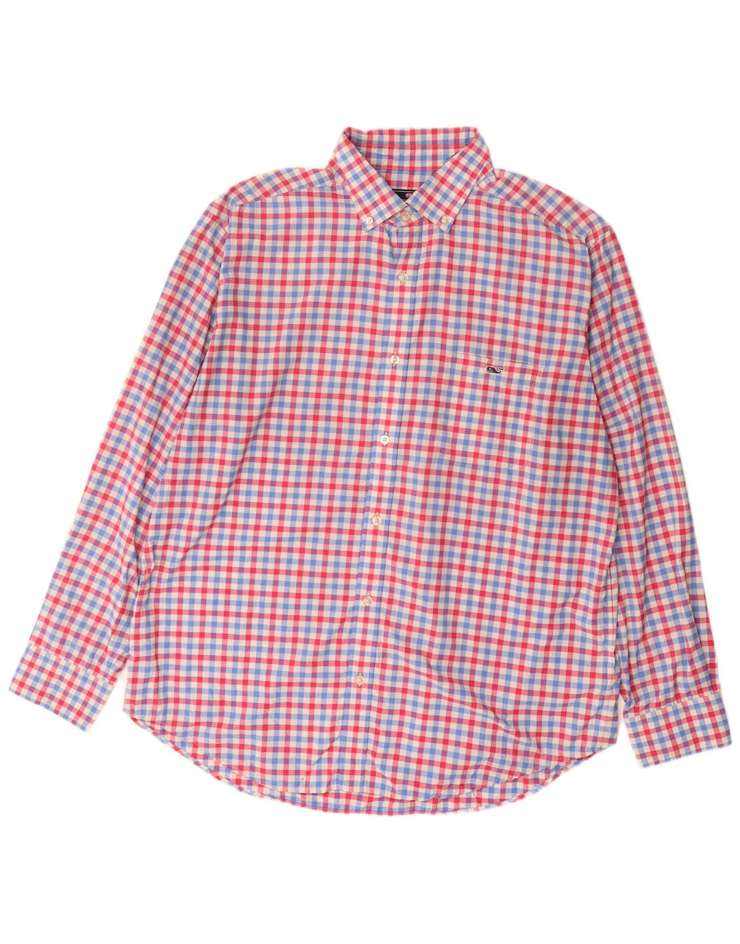 VINEYARD VINES Camisa de corte clásico para hombre, talla grande, nailon a cuadros multicolor