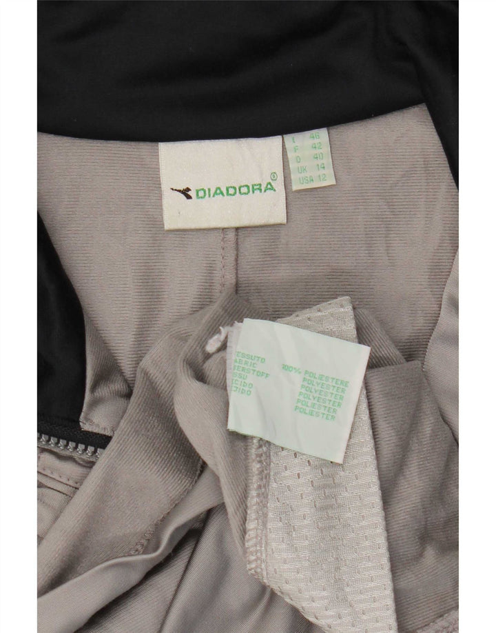 Diadora Chaqueta de chándal extragrande para mujer, talla 40, color gris grande