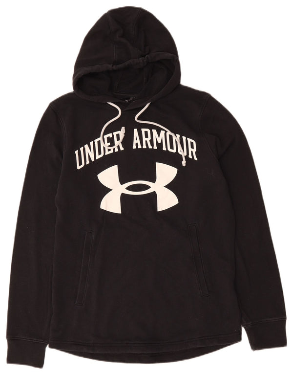 UNDER ARMOUR Jersey con capucha y gráfico extragrande para mujer UK 10 Small Black