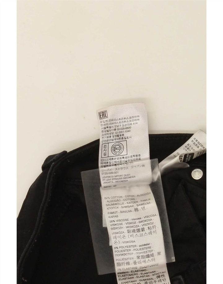 Levi's Vaqueros Slim Mujer W28 L28 Algodón Negro