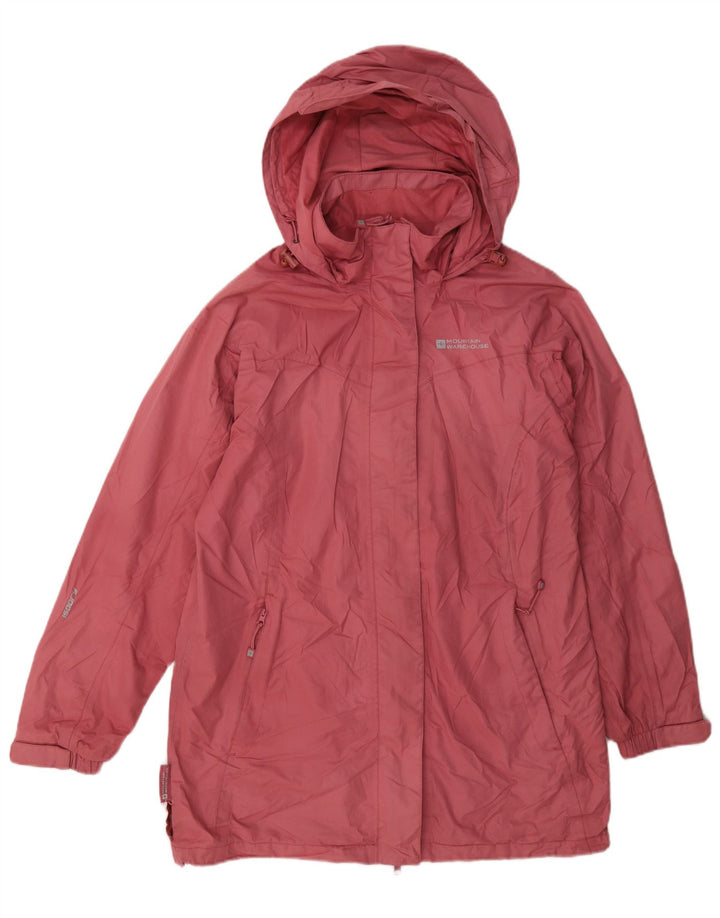 Chubasquero con capucha para mujer Mountain Warehouse UK 44 Grande Poliéster rosa