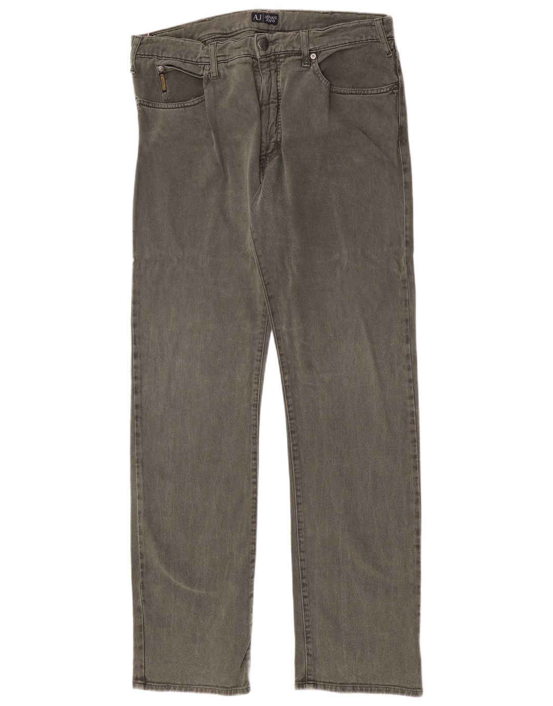Vaqueros Armani Hombre Rectos W36 L34 Algodón Verde