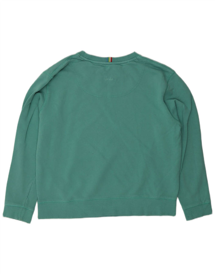 Joules Sudadera extragrande para mujer, jersey, Reino Unido 12, algodón verde medio