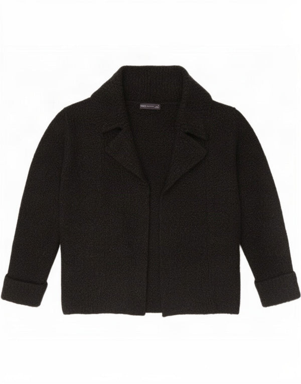 Marks & Spencer Suéter tipo cárdigan abierto para mujer Reino Unido 40 Medio Negro Acrílico