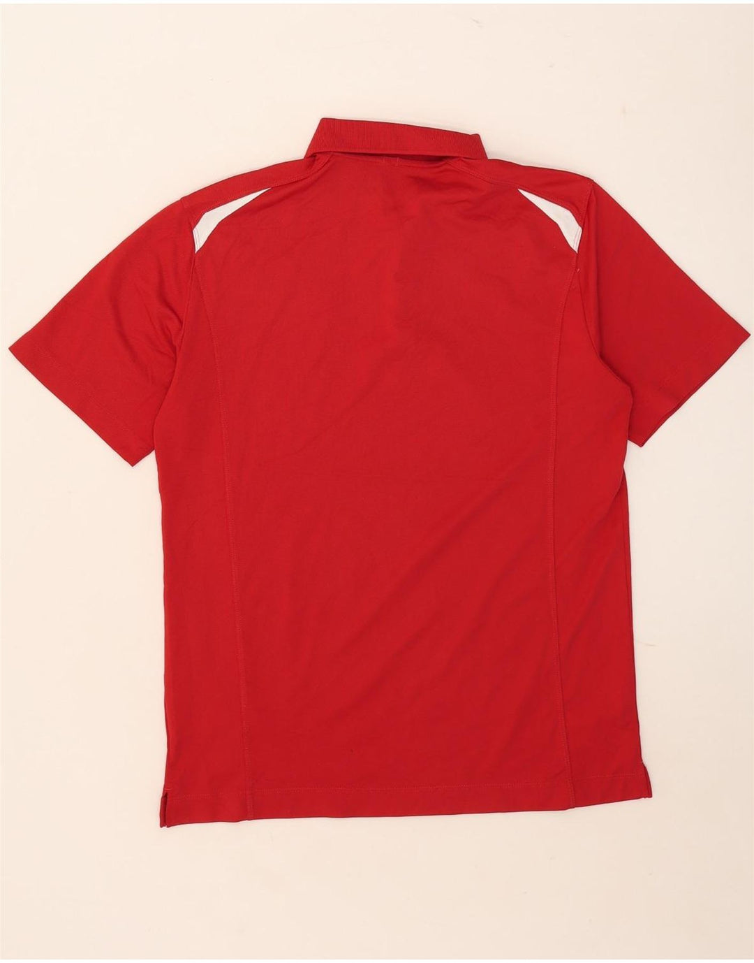 Polo Nike Dri Fit Para Hombre Poliéster Color Block Rojo Medio