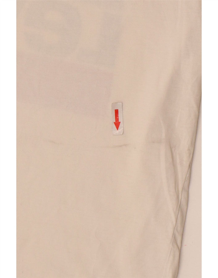 Levi's Camiseta gráfica para hombre Top pequeño de algodón blanco roto