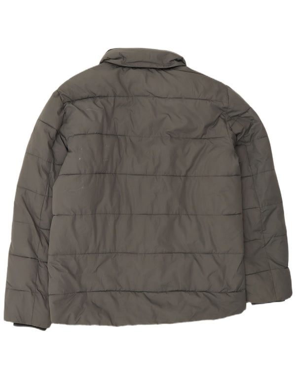 LOTTO Chaqueta acolchada con capucha para hombre ES 42 XL Poliéster gris