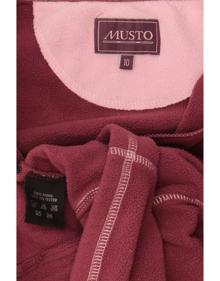 Musto Chaqueta polar para mujer UK 10 Small Pink Poliéster