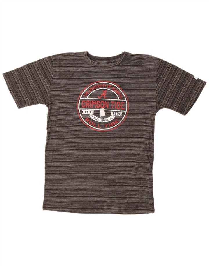 RUSSELL ATHLETIC Camiseta gráfica para hombre UK 38/40 Gris medio Rayas