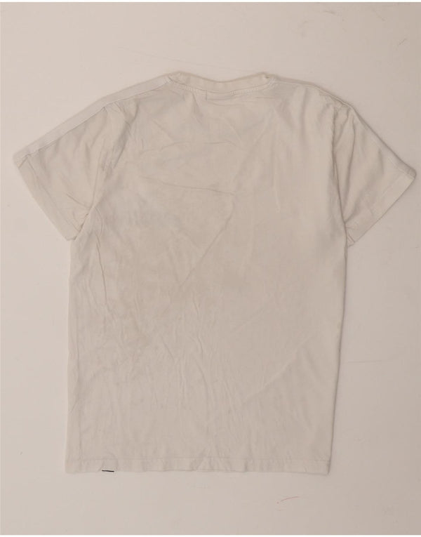Ellesse Camiseta gráfica para hombre Top XS Algodón color block blanco