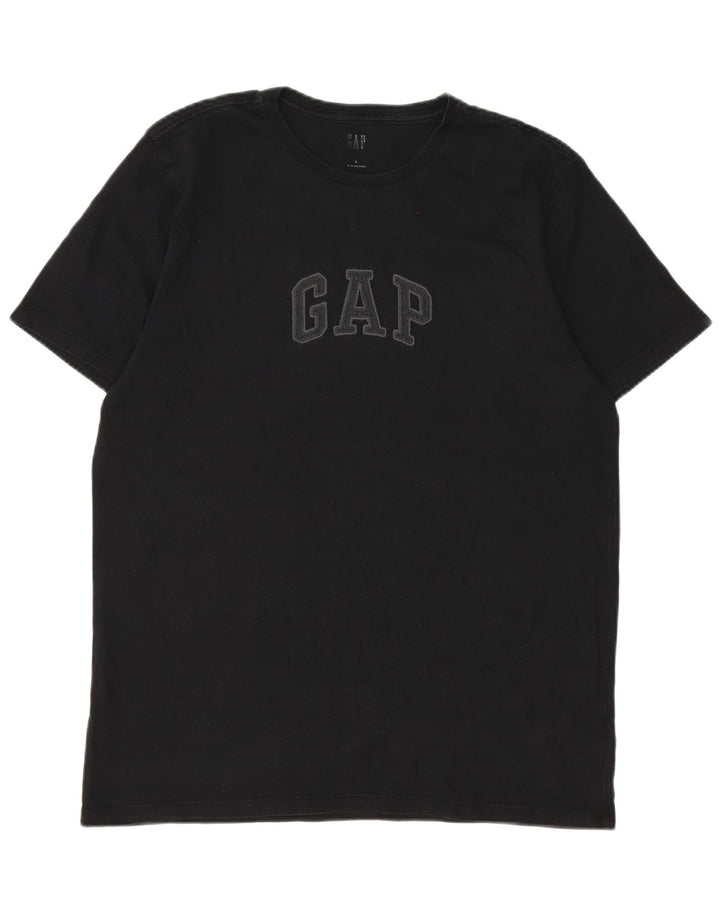 Gap - Camiseta gráfica para hombre, talla grande, algodón negro