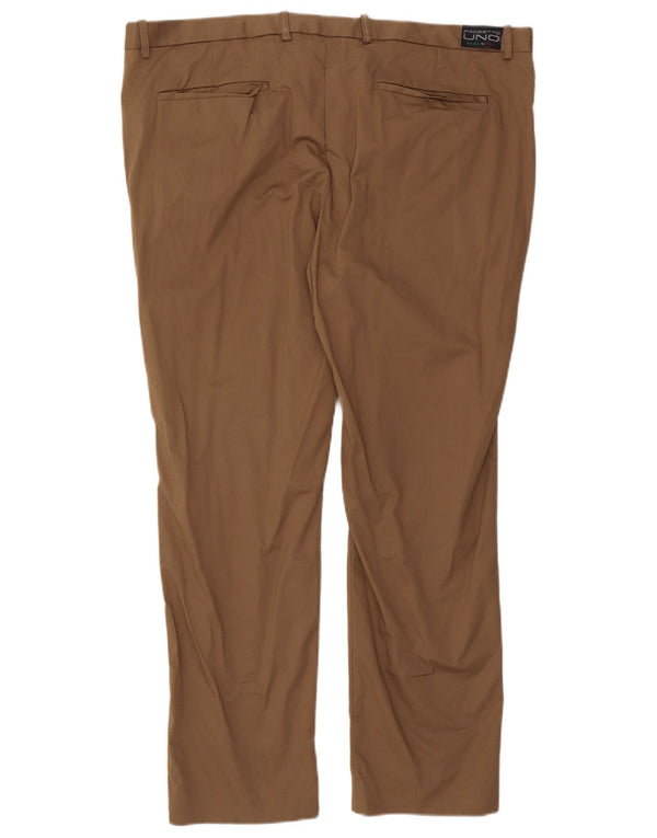 Marks & Spencer Pantalones de traje ajustados Autograph para hombre W44 L31 Algodón beige