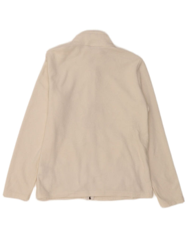 Marks & Spencer Chaqueta polar para mujer UK 44 Grande Poliéster blanco