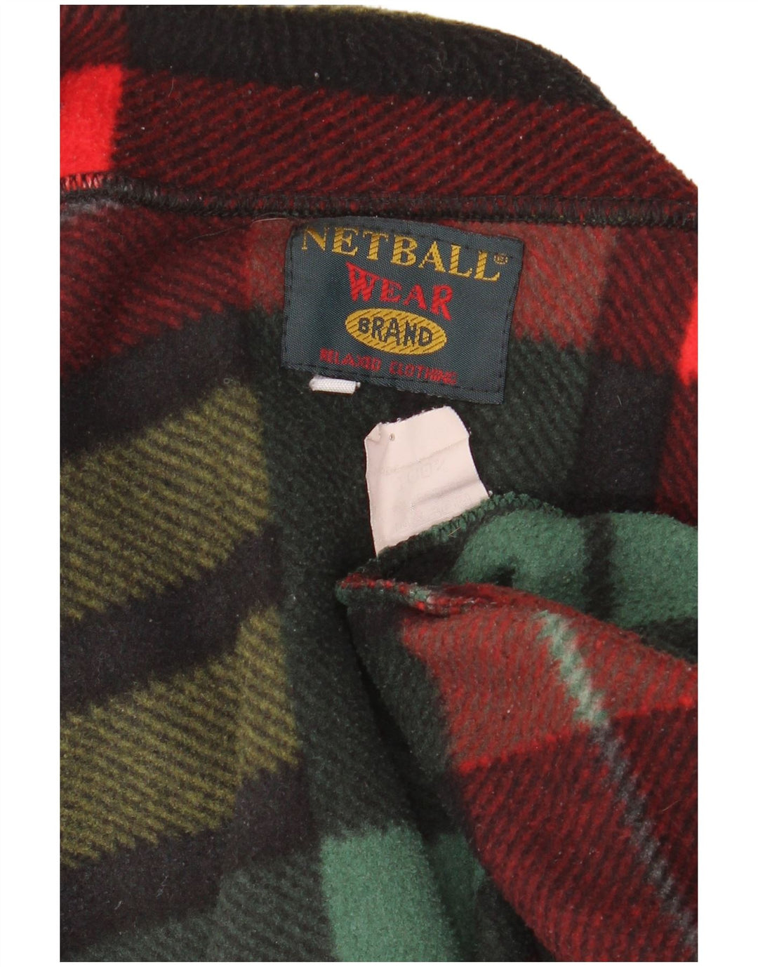 Vintage hombres sobrecamisa polar camisa grande multicolor comprobar poliéster