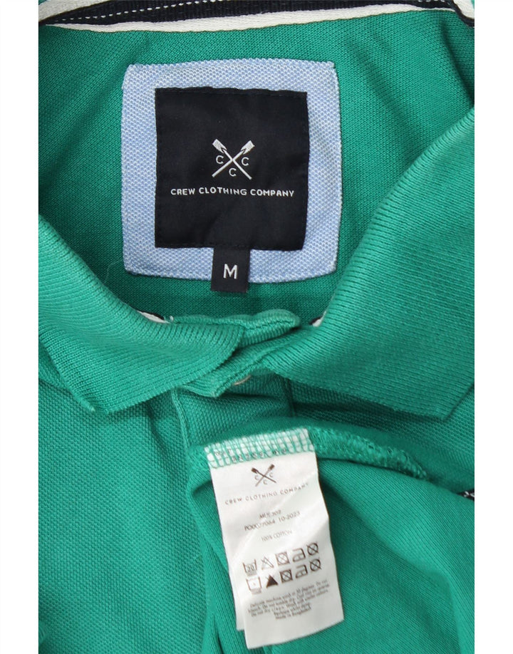 CREW CLOTHING Polo para hombre de algodón verde medio