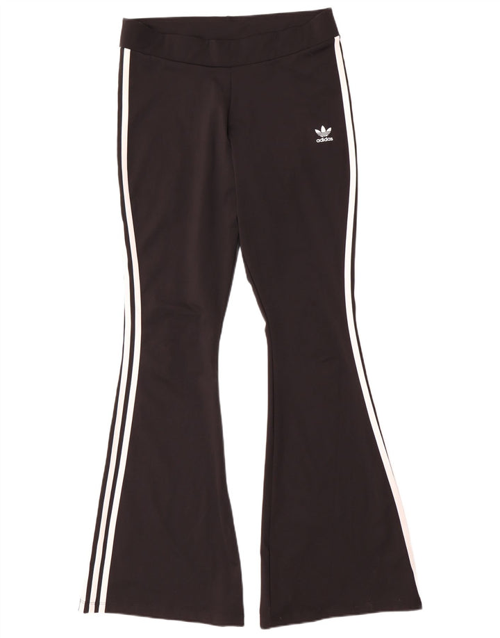 Adidas Leggings acampanados para mujer UK 46 Grande Poliéster negro
