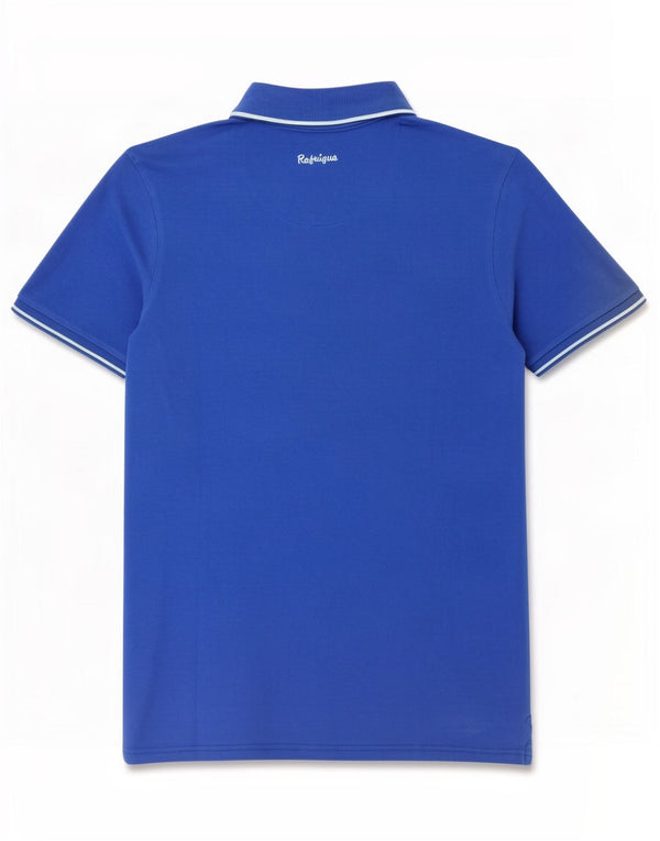 Refrigue Polo Hombre Pequeño Algodón Azul