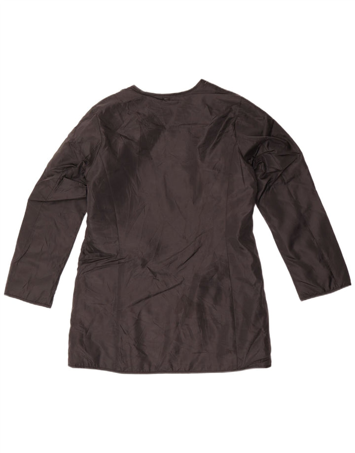 Eddie Bauer Chaqueta Bomber para Mujer UK 14 Mediana Poliéster Negro
