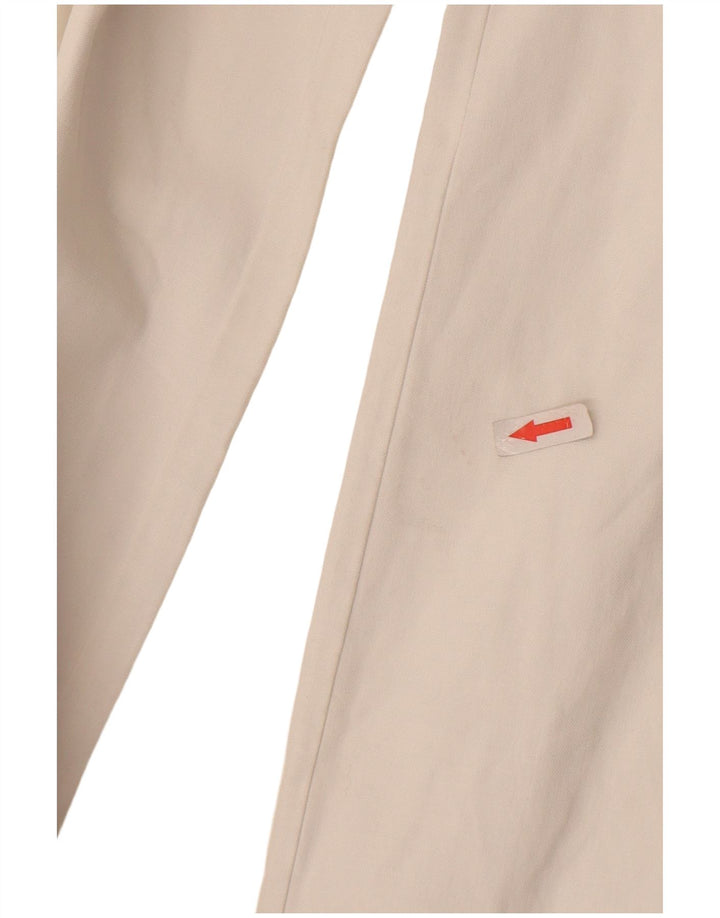 Alberto Aspesi Mujer Blu Bootcut Traje Pantalones IT 40 Small W27 L31 Blanco