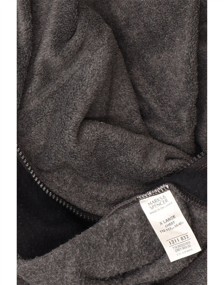Marks & Spencer Chaqueta polar para hombre UK 42 XL Poliéster gris