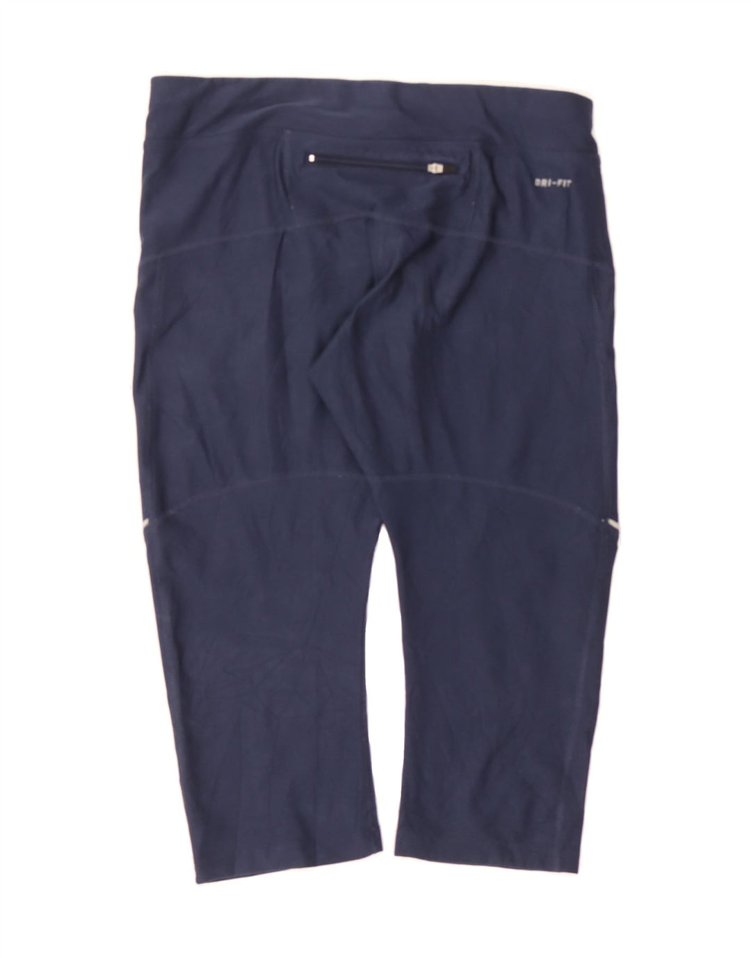NIKE Womens Dri Fit Capri Leggings UK 12 Medium  Navy Blue Polyester Vintage Nike and Second-Hand Nike from Messina Hembry 