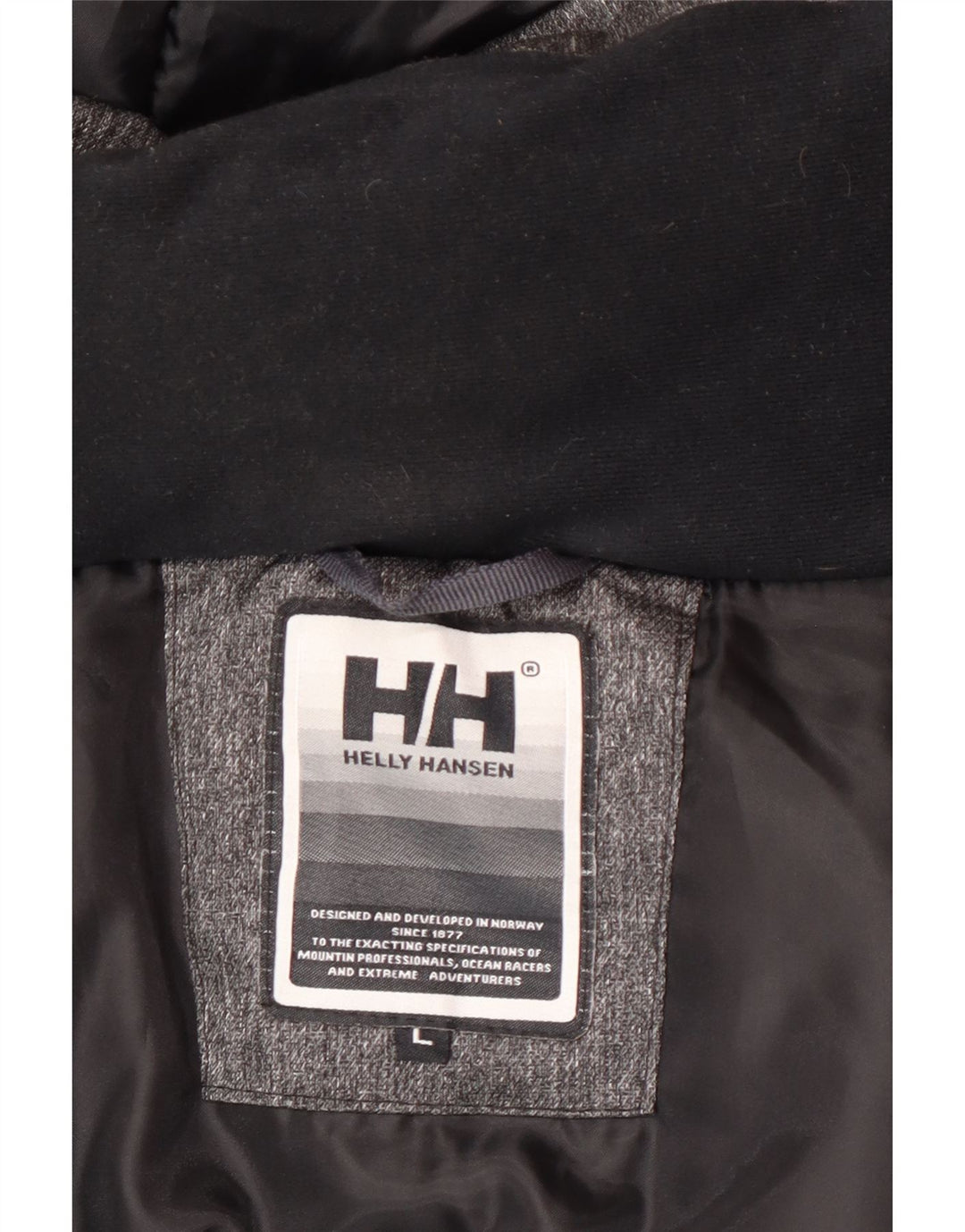 Helly Hansen Parka con capucha para hombre, talla 40, nailon gris grande