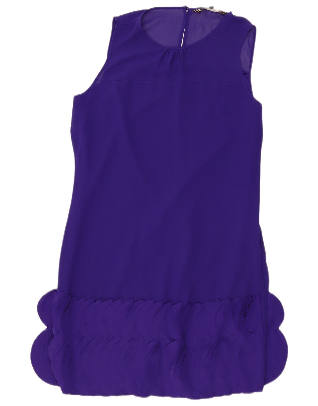 Principios Vestido recto regular sin mangas para mujer UK 42 Medio Púrpura