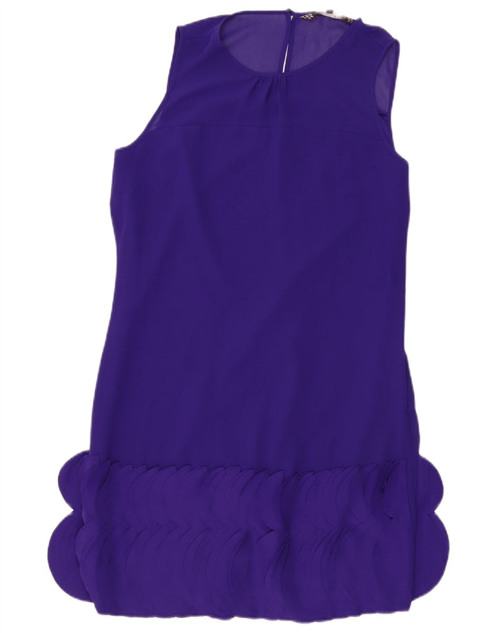Principios Vestido recto regular sin mangas para mujer UK 42 Medio Púrpura