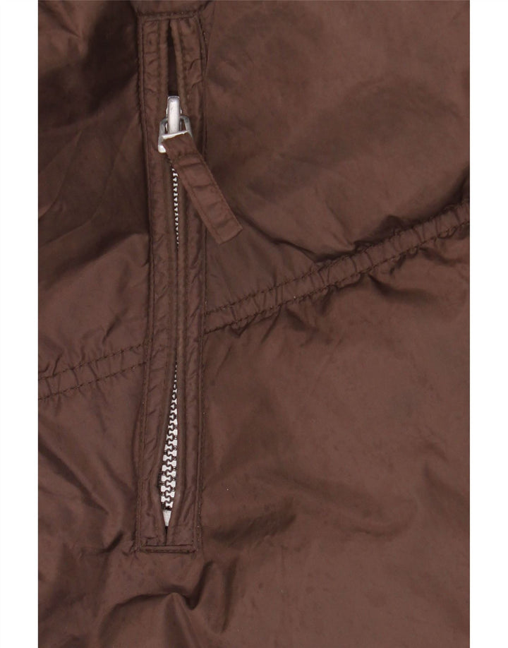 ELLESSE Chaqueta acolchada para hombre ES 42 XL Marrón Poliamida