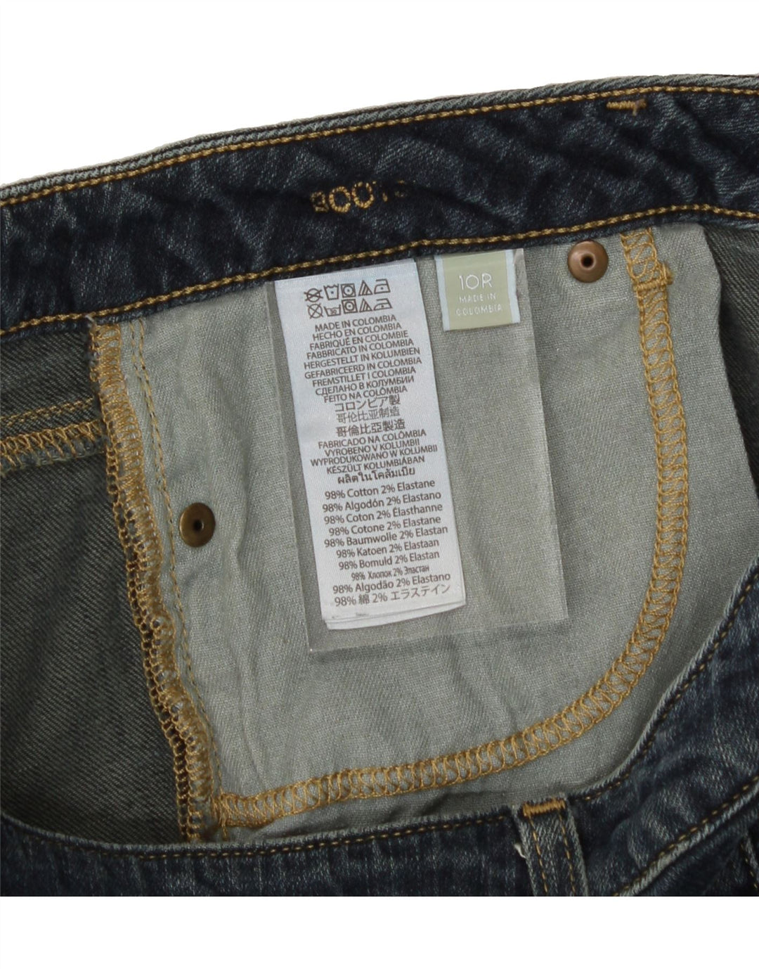 MICHAEL KORS Womens Bootcut Jeans US 10 Large W32 L31 Navy Blue Cotton Vintage Michael Kors and Second-Hand Michael Kors from Messina Hembry 