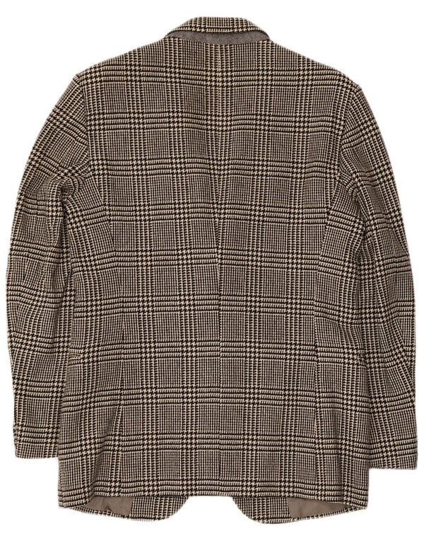 Jack Emerson Chaqueta tipo blazer de 2 botones para hombre UK 36 Small Black Houndstooth