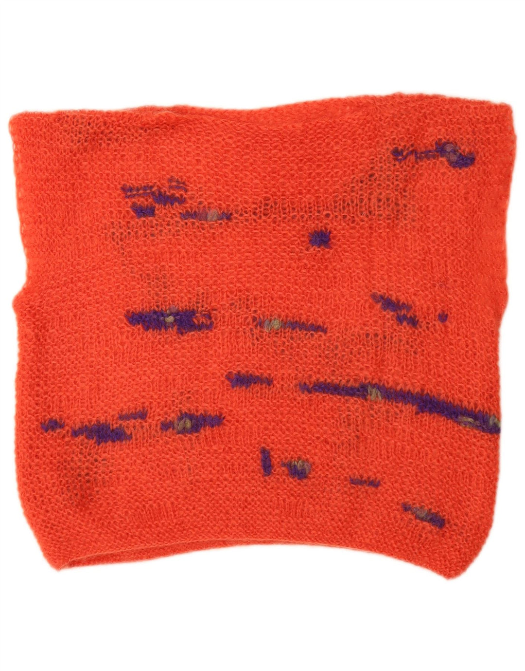 VINTAGE Mujer Chaleco Tank Top UK 1Medium Naranja