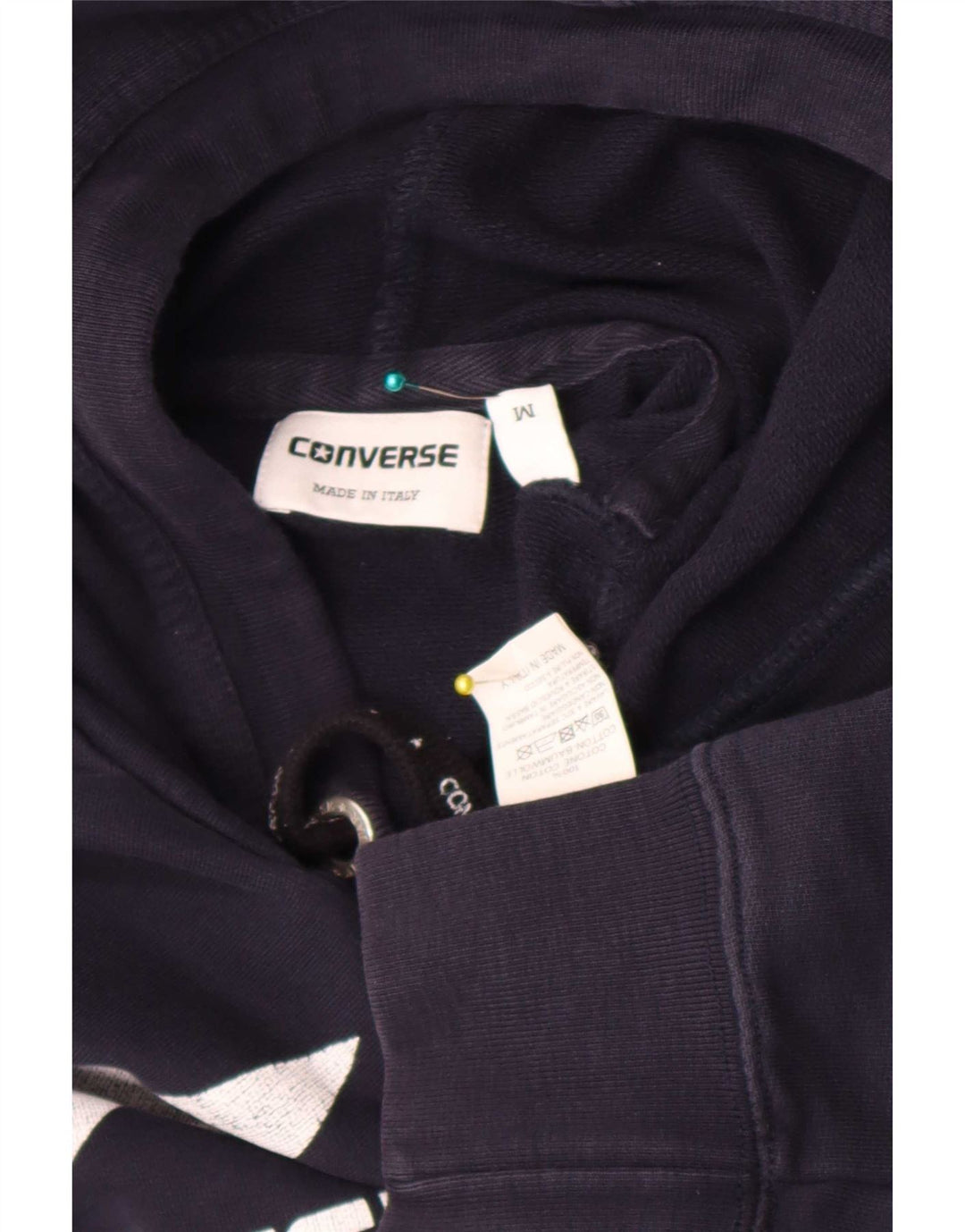 Converse Hombre Graphic Sudadera con capucha Jumper Medium Azul Marino Algodón