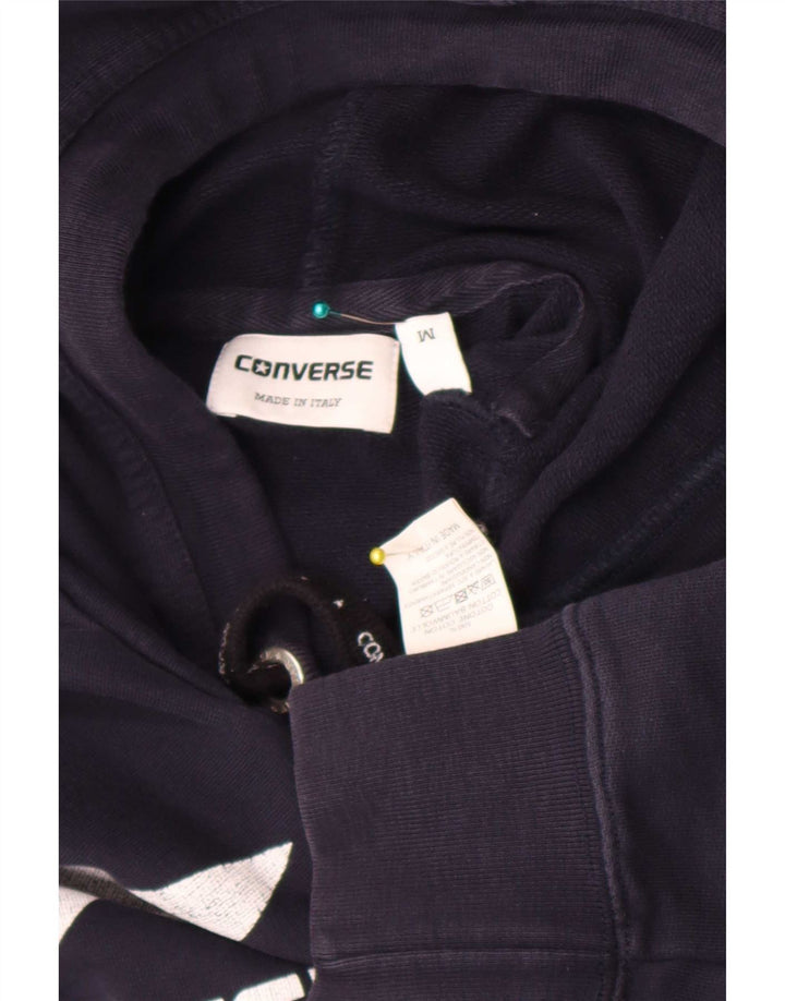 Converse Hombre Graphic Sudadera con capucha Jumper Medium Azul Marino Algodón