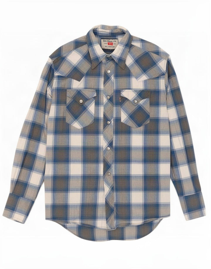 Camisa Levi's Hombre Algodón Azul Medio A Cuadros