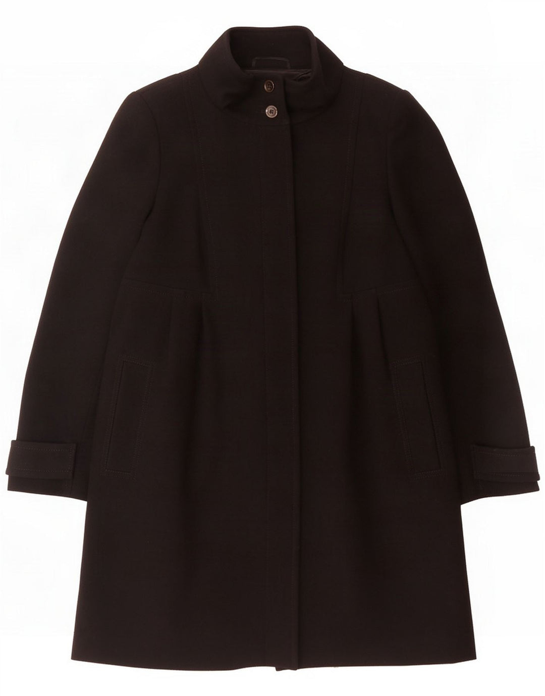 Abrigo de fin de semana para mujer Max Mara UK 44 Large Black Wool