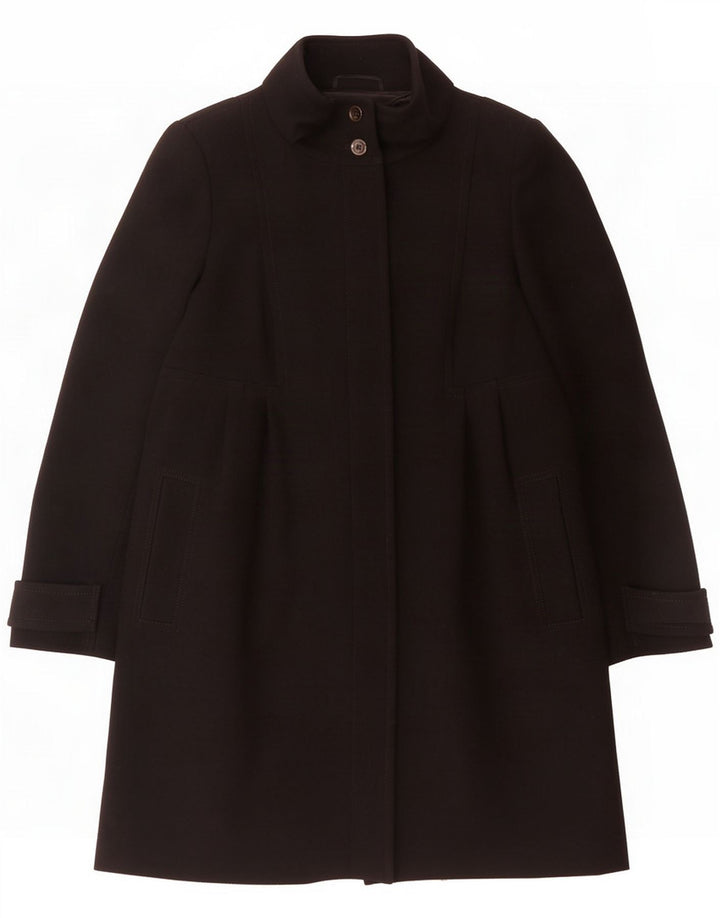 Abrigo de fin de semana para mujer Max Mara UK 44 Large Black Wool