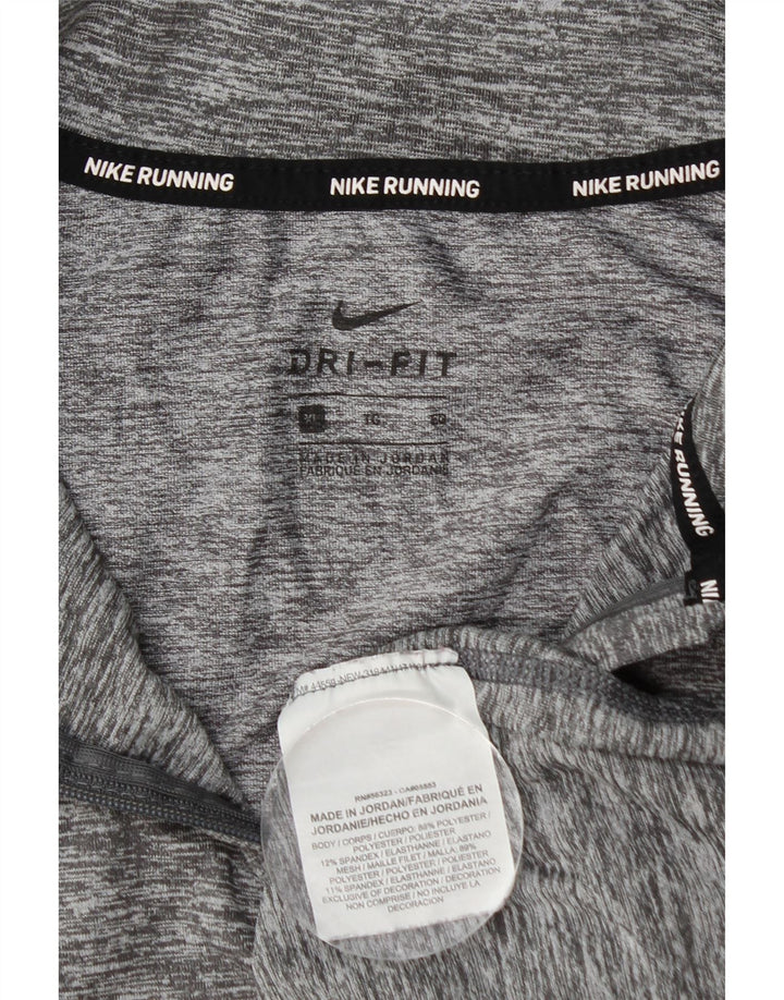 Nike - Chándal con cremallera y cuello para hombre, talla XL, poliéster moteado gris