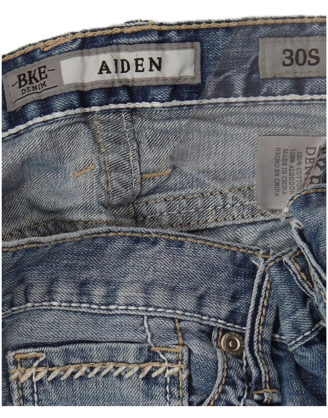 Vaqueros BKE Aiden Bootcut para mujer W30 L29 Algodón azul