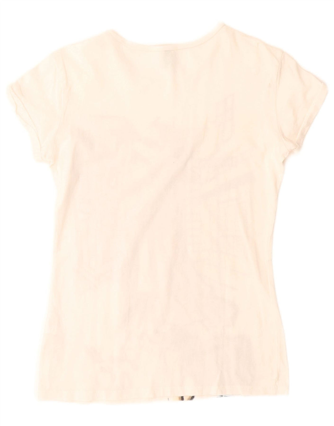 BENETTON Camiseta gráfica para niña 11-12 años 2XL Blanco Algodón