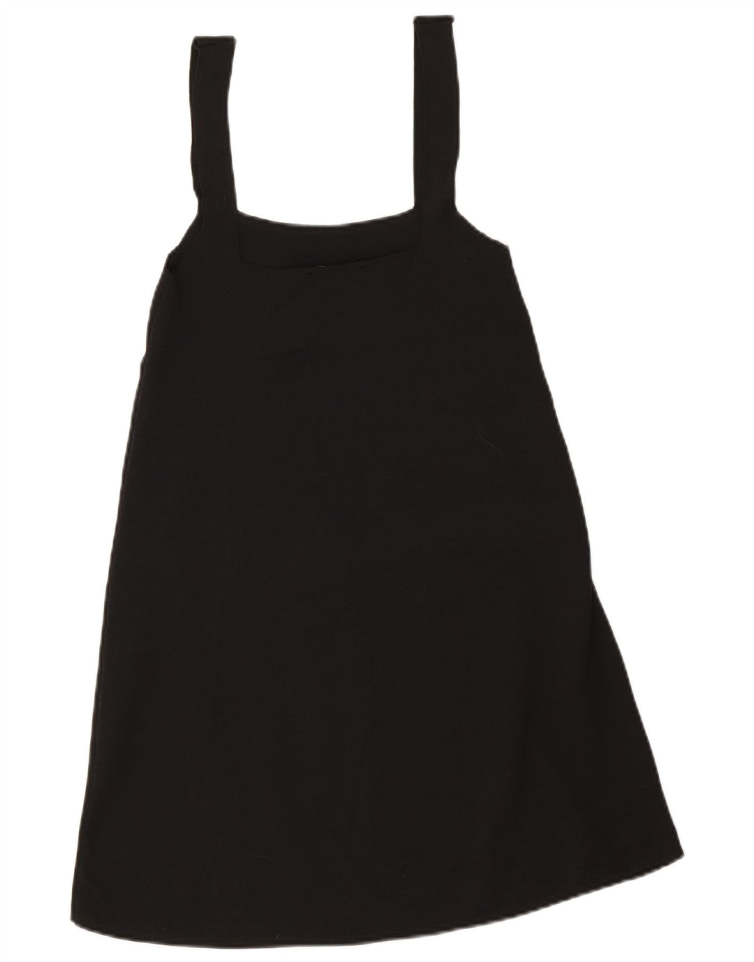 Zara Mujer Vestido De Verano UK 42 Medio Negro Poliéster