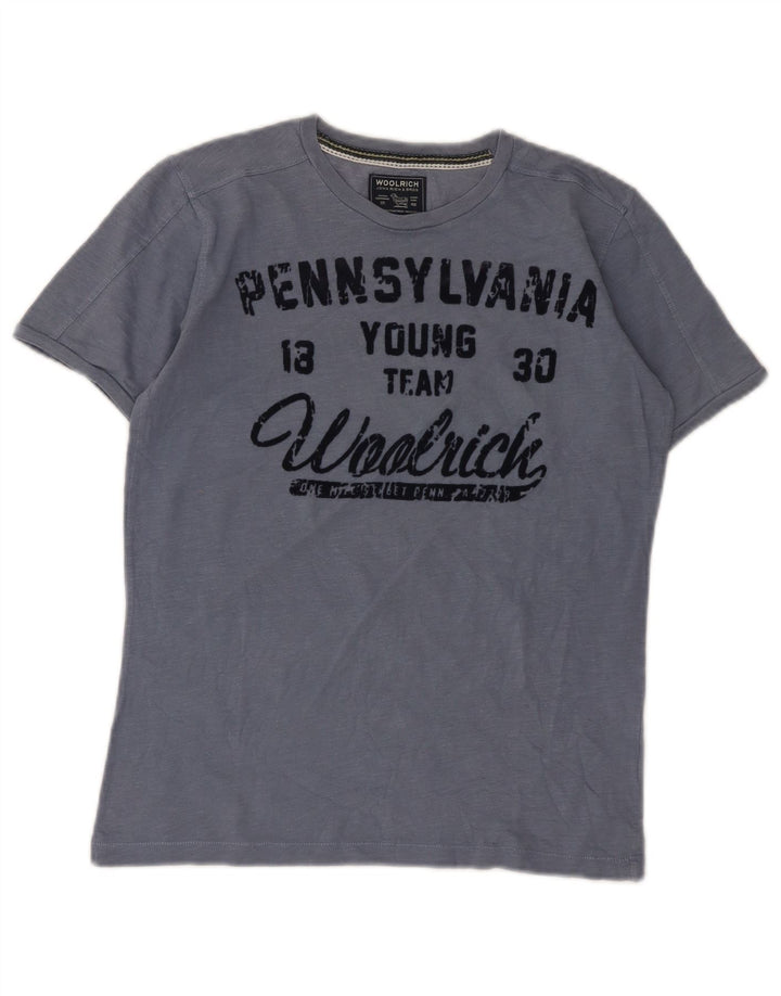 Woolrich Camiseta gráfica para niño 11-12 años Azul