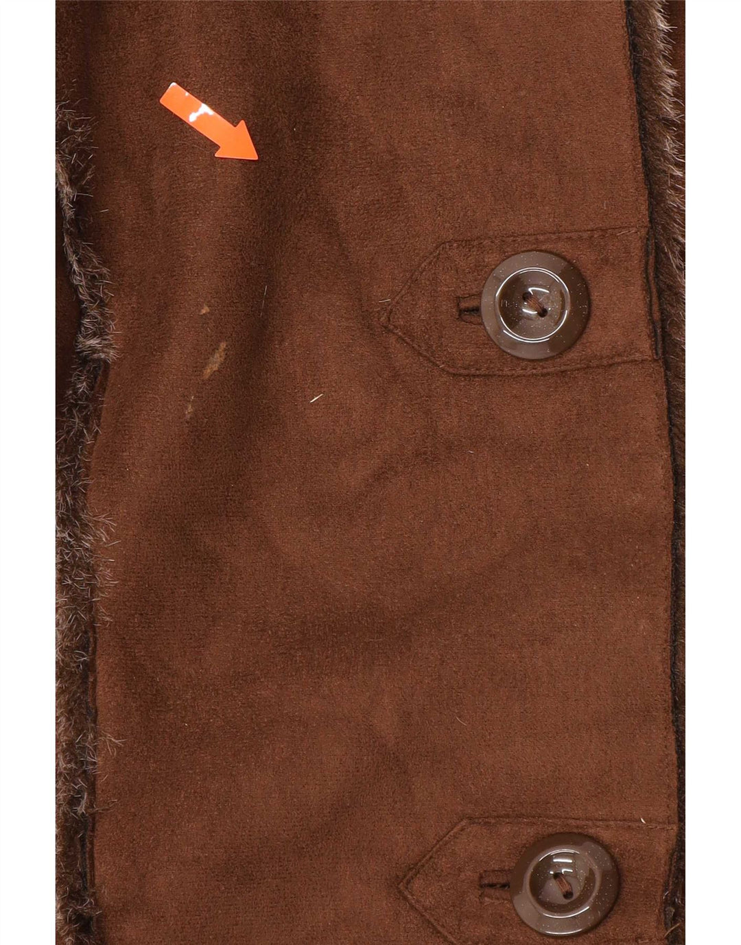 Centigrade Abrigo Sherpa extragrande para mujer UK 10 Small Marrón Poliéster