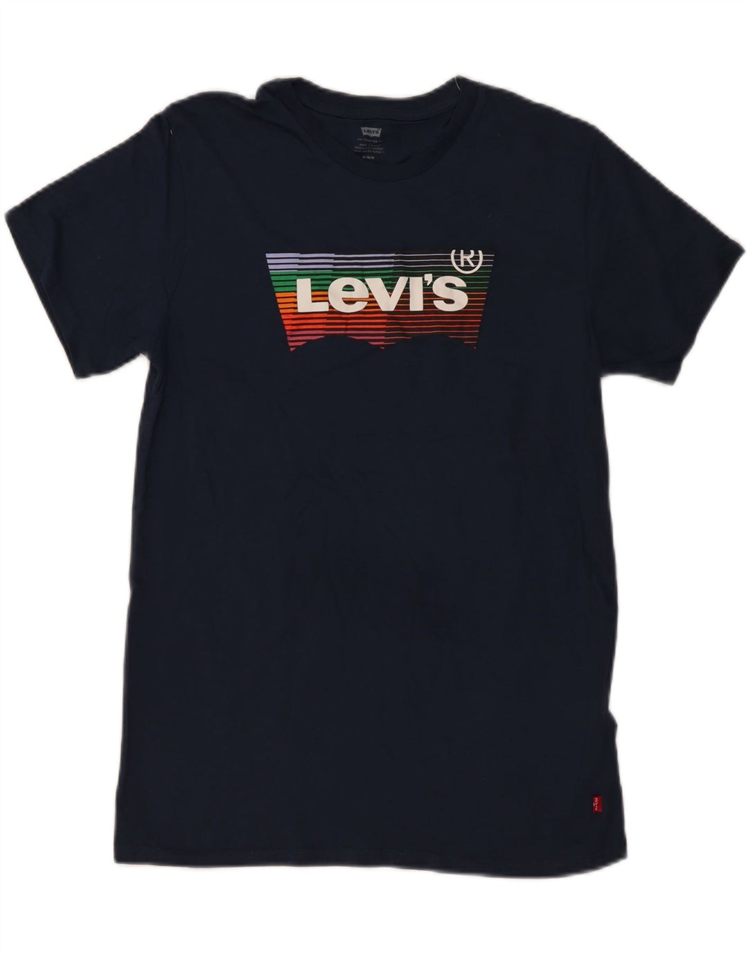 LEVI'S Camiseta gráfica para hombre Top Medium Azul marino Algodón