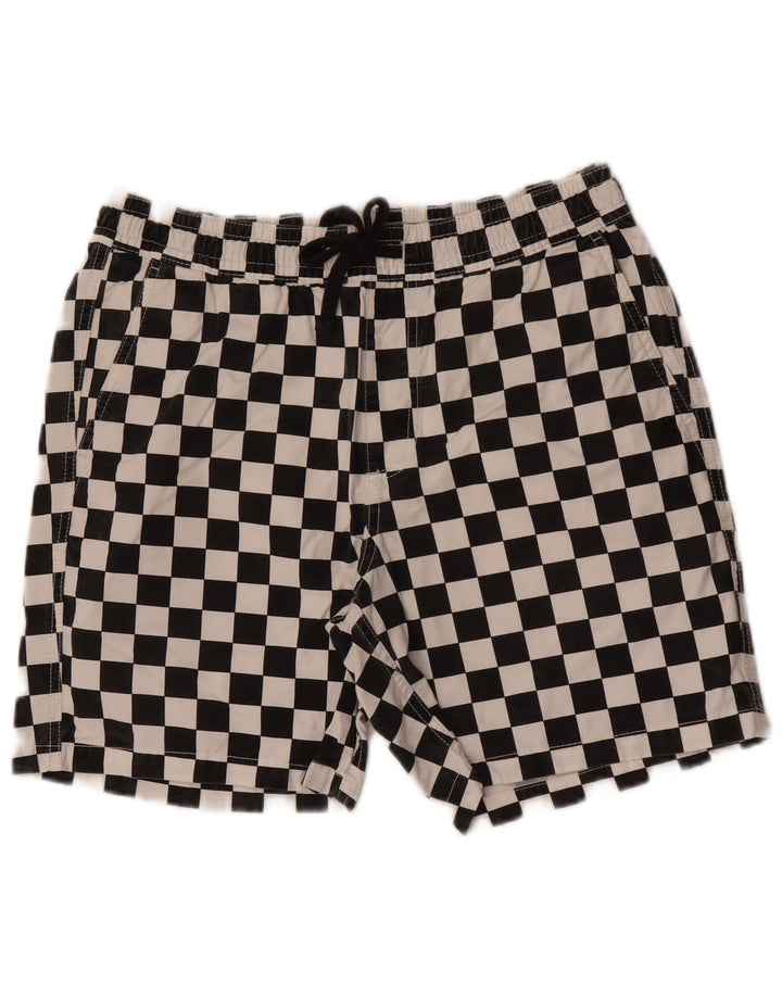 Vans Bañador Corto De Algodón Geométrico Negro Mediano Hombre