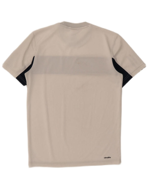 ADIDAS Camiseta de tenis para hombre Top Small Blanco Colorblock Poliéster
