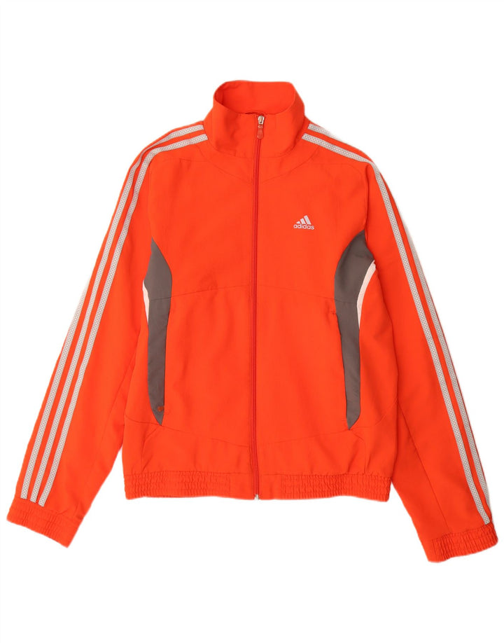 Adidas Hombre Chándal Top Chaqueta Pequeña Naranja Colorblock