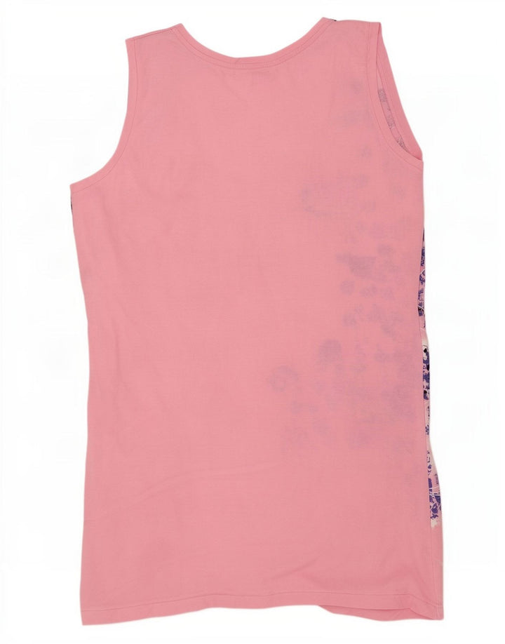 Hugo Boss Mujer Chaleco Top Reino Unido 12 Medio Rosa Floral