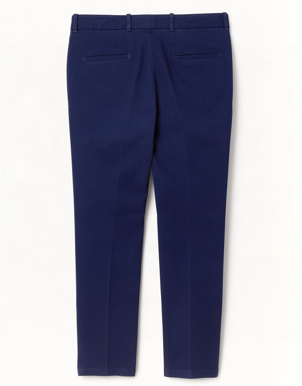 Zara Mujer Pantalón Chino Slim Medium W28 L28 Azul Marino