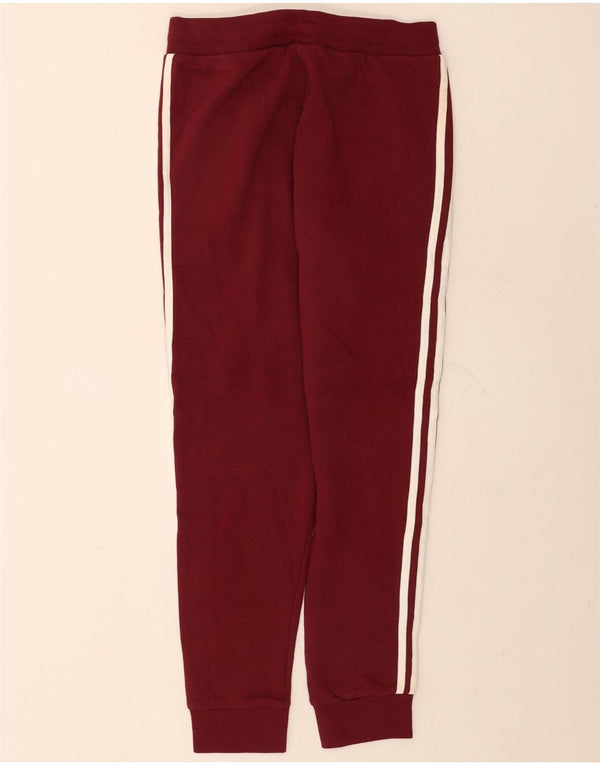 Adidas Hombre Pantalones De Chándal Joggers Medium Borgoña Algodón
